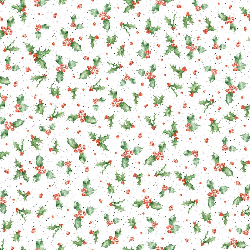 One Snowy Day Holly White Hannah Dale Maywood Studio Cotton Fabric