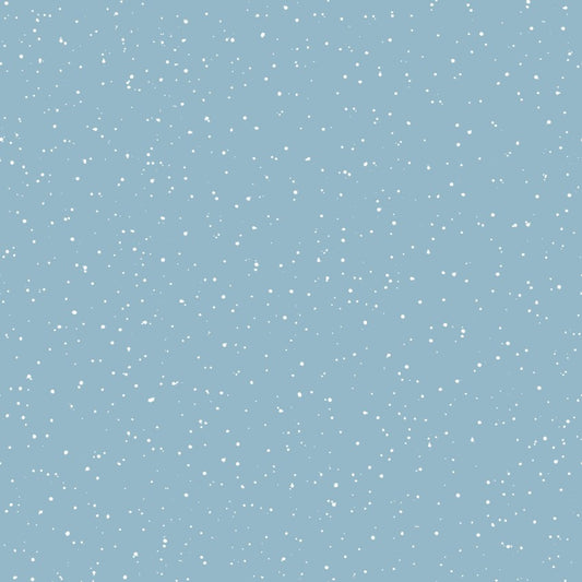 One Snowy Day Snow Dark Blue Hannah Dale Maywood Studio Cotton Fabric