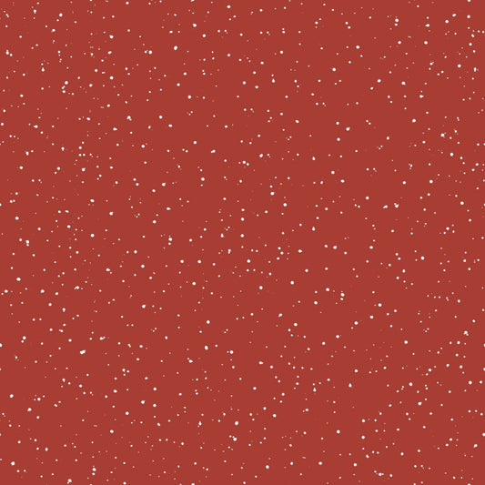 One Snowy Day Snow Red Hannah Dale Maywood Studio Cotton Fabric