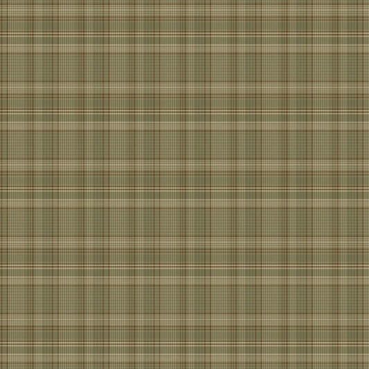One Sister Yarn Dyes WOVEN Back Porch Plaid Green Janet Rae Nesbitt Henry Glass Cotton WOVEN Fabric HG-3380Y-66
