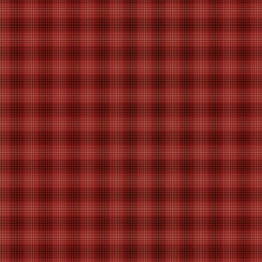 One Sister Yarn Dyes WOVEN Itty Bitty Plaid Red Janet Rae Nesbitt Henry Glass Cotton WOVEN Fabric HG-3384Y-88