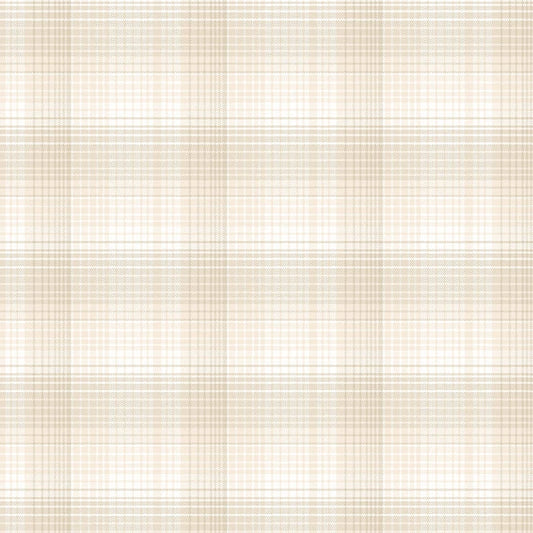 One Sister Yarn Dyes WOVEN Ombre Plaid Cream Janet Rae Nesbitt Henry Glass Cotton WOVEN Fabric HG-3385Y-44
