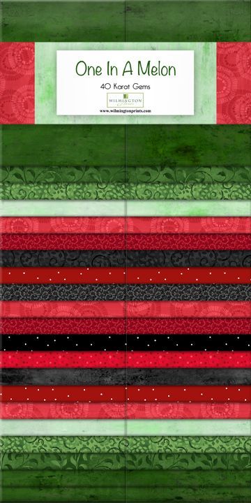 One in a Melon 2.5" Strips Karat Gems Wilmington Prints Cotton Quilting Fabric