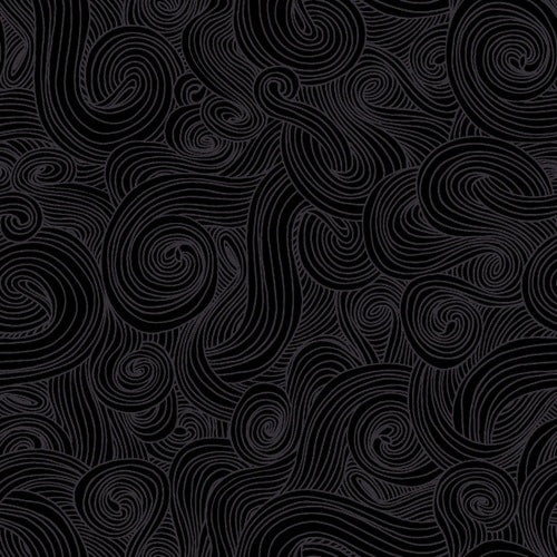 Just Color! Onyx Black Studio E Cotton Fabric