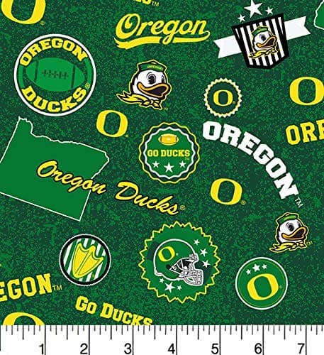 Oregon Ducks NCAA Home State Sykel Cotton Fabric