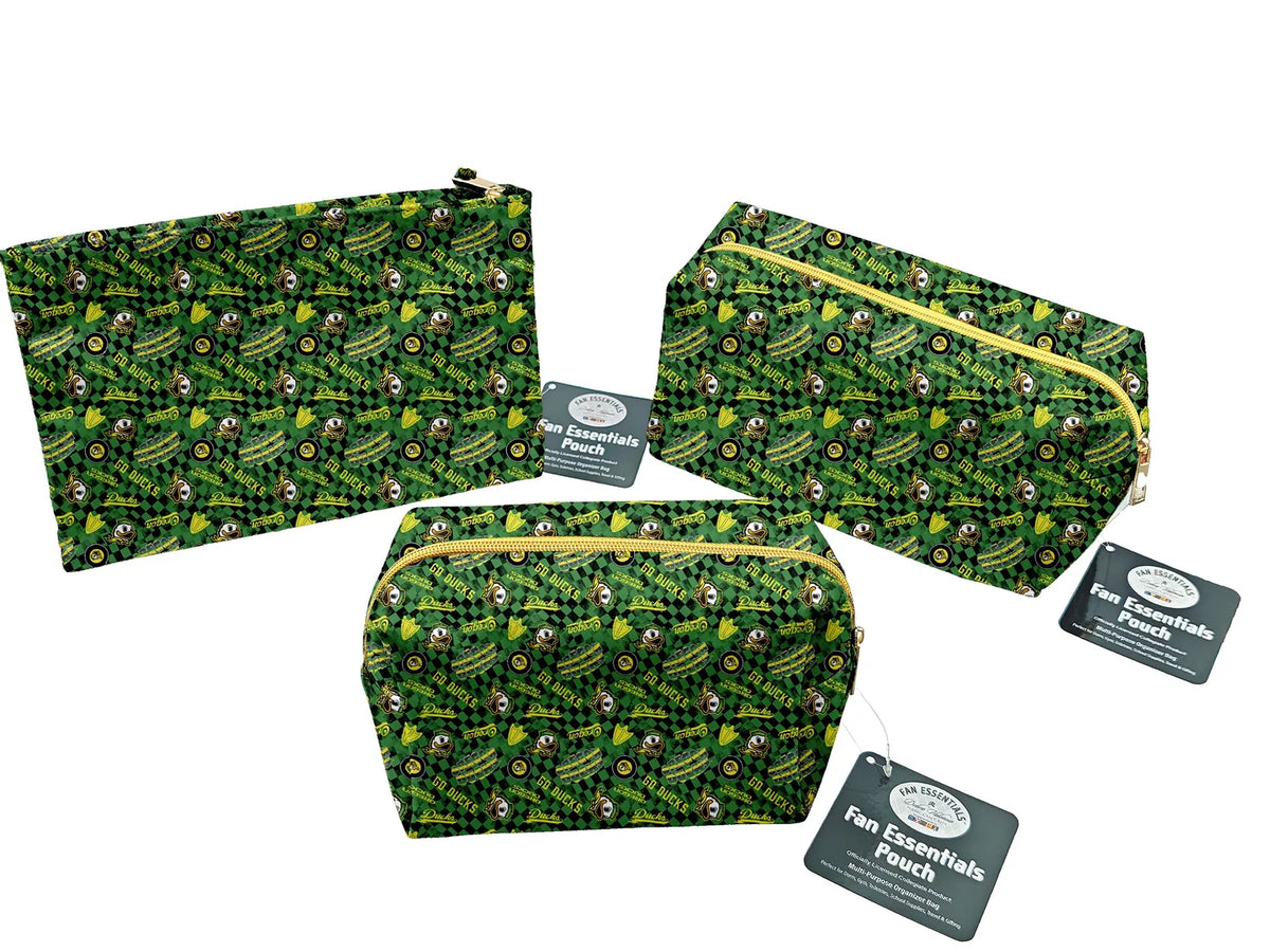 Oregon Ducks NCAA Collegiate Bag Pouch Large Medium and Wristlet Collection Sykel Enterprises OR-5006