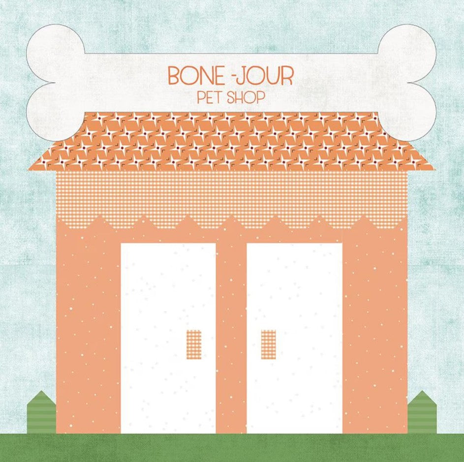 2026 Our Town Kit of the Month Club October Bone-Jour Pet Shop Riley Blake Designs RB-KTOT-47091