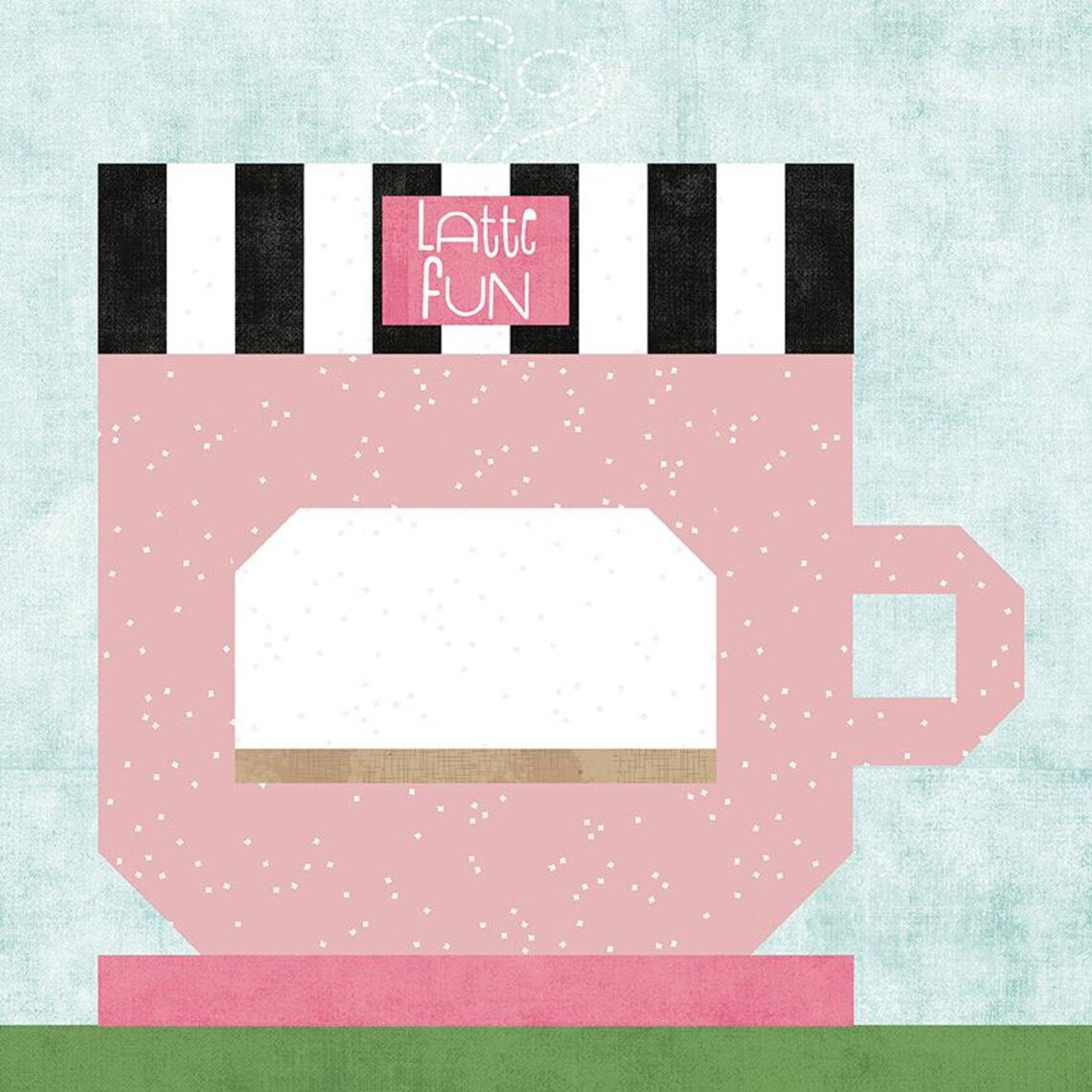 2026 Our Town Kit of the Month Club-September Latte Fun Riley Blake Designs RB-KTOT-47090