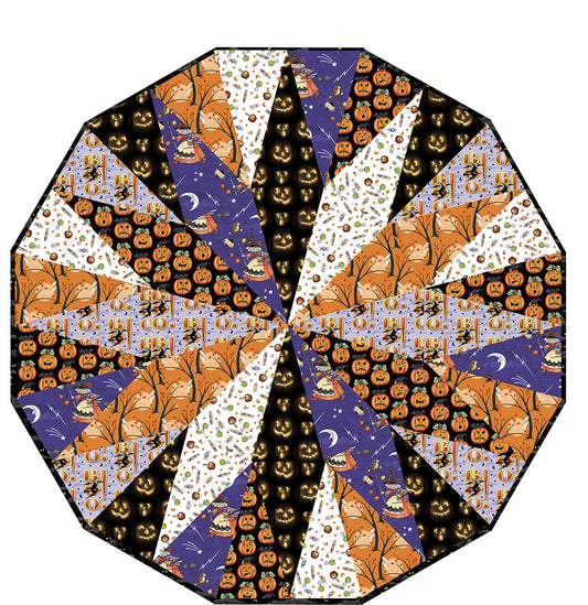 Project - Over Under Table Topper or Tree Skirt Moonlit Mischief Mary Engelbreit Free Spirit
