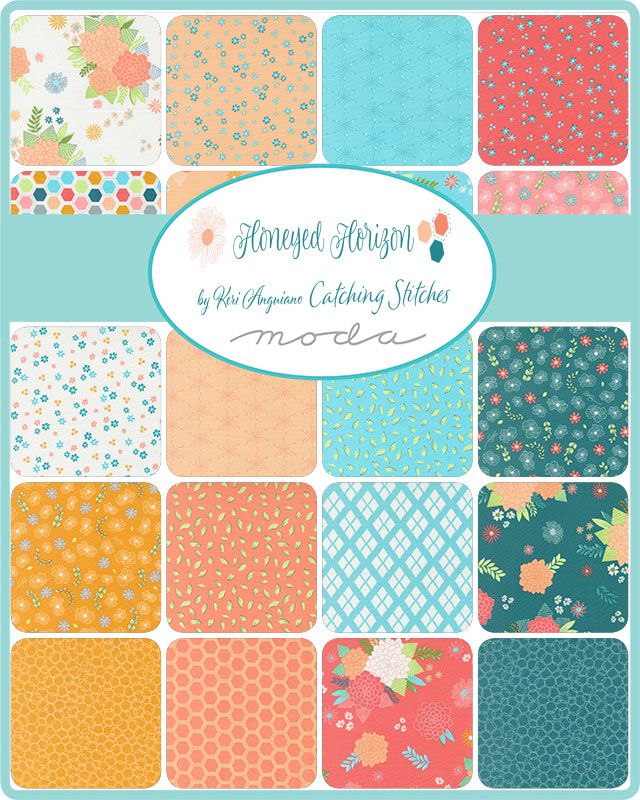 Honeyed Horizon 5" Squares Charm Pack 42pcs Keri Anguiano Moda Cotton Fabric MD-47010PP
