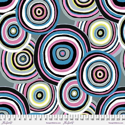 Targets Black Kaffe 85 & Fabulous Kaffe Fassett Free Spirit Cotton Fabric FS-PWGP067.BLACK