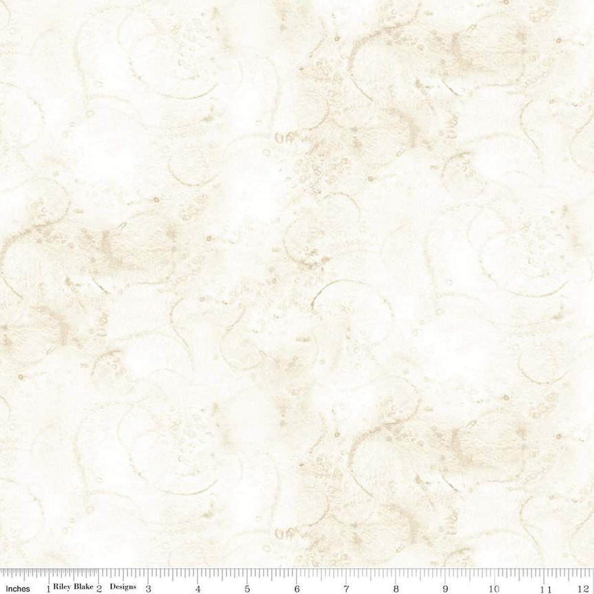 Painter's Watercolor Swirl Texture Aged White J. Wecker Frisch Riley Blake Cotton Fabric | US Fabric Shop