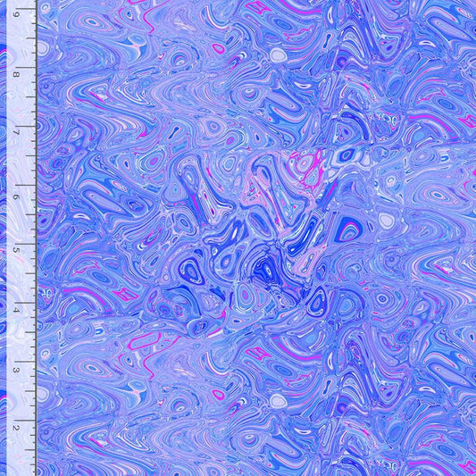 Pansy Perfection Pansy Swirls Lavender Chong-A-Hwang Timeless Treasures Cotton Fabric TT-SWIRL-CD3757-LAVENDER