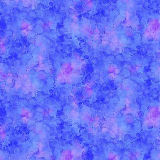 Pansy Perfection Solid-ish Watercolor Texture Majorelle Kimberly Einmo Timeless Treasures Cotton Fabric TT-KIM-CD6100-MAJORELLE