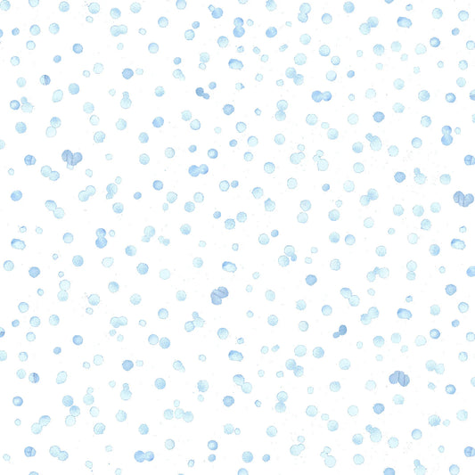 Paper Flurries Flurry Dots White Maywood Studio Cotton Fabric