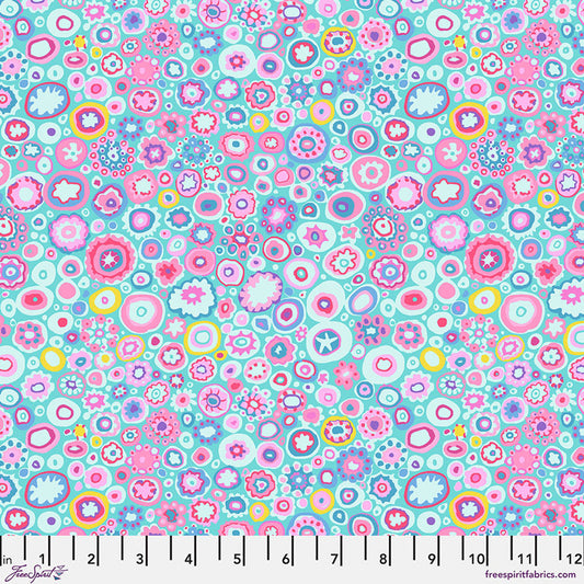 Paperweight Aqua August 2025 Kaffe Fassett Collective Free Spirit Cotton Fabric FS-PWGP020.AQUA