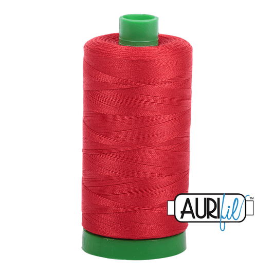 Paprika Red 40 wt 1094 yd Large Spool Aurifil Cotton Quilting Thread AF-MK40SC6-2270