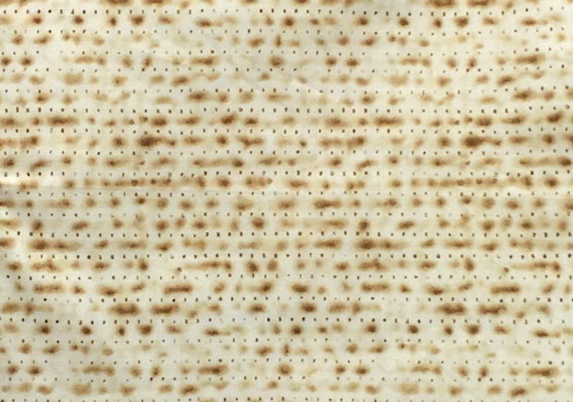 Passover Matzoh Jewish Judaica Fabric Beige Fay Nicoll Judaica Designs Cotton Quilting