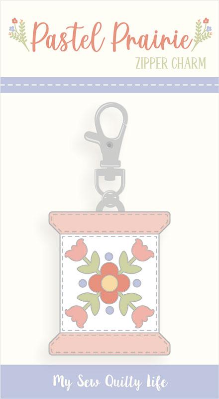 Pastel Prairie Zipper Pull Thread Spool Heather Briggs My Sew Quilty Life MSQL-129N