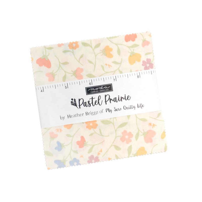 Pastel Prairie 5" Squares Charm Pack 42pcs My Sew Quilty Life Moda Cotton Fabric MD-31780PP | US Fabric Shop
