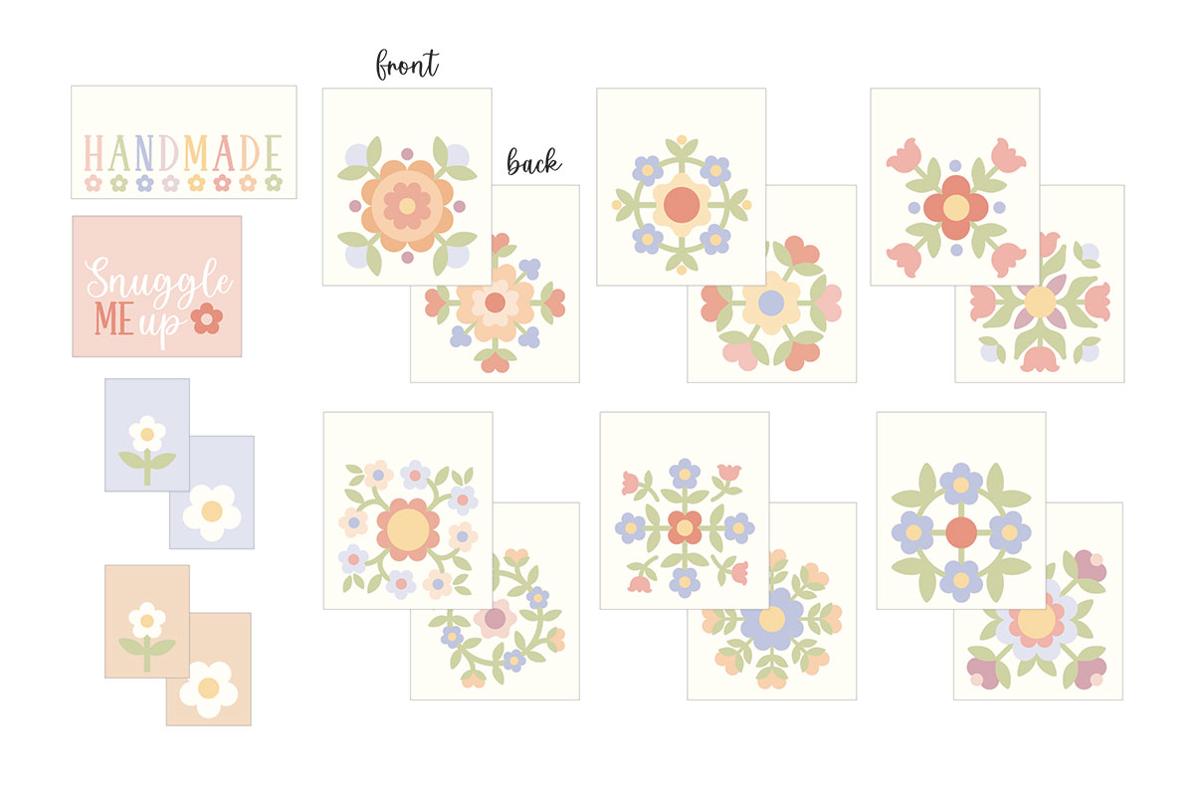 Pastel Prairie Quilt Labels Label and Tag My Sew Quilty Life MSQL-130N