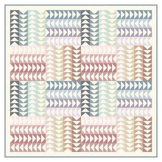 Path Digital Quilt Sample 68"x 68" Homebody Company Nest Collection Figo Fabrics Northcott NC-DQF154