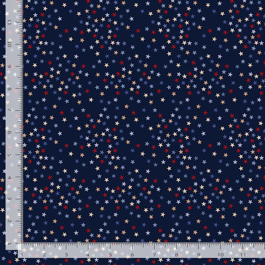 Path to Freedom 108" Wide Back Stars Admiral Navy Blue The Combat Quilter Timeless Treasures Cotton Fabric TT-XCQ-CD3917-ADMIRAL