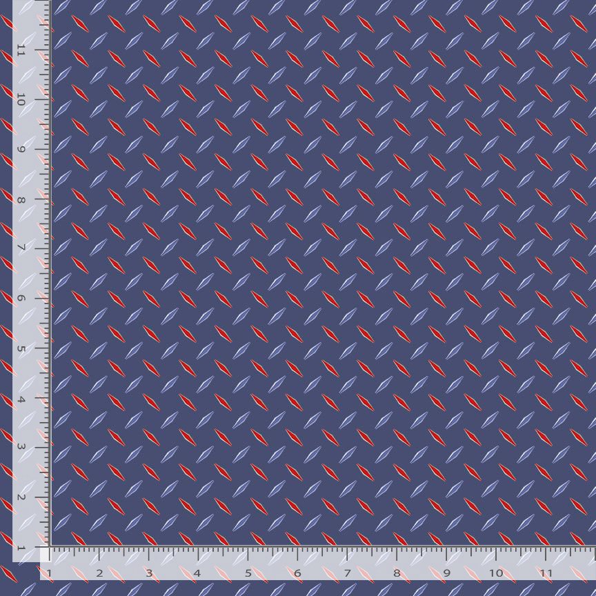 Path to Freedom Diamond Geo Royal Blue The Combat Quilter Timeless Treasures Cotton Fabric TT-CQ-CD3919-ROYAL