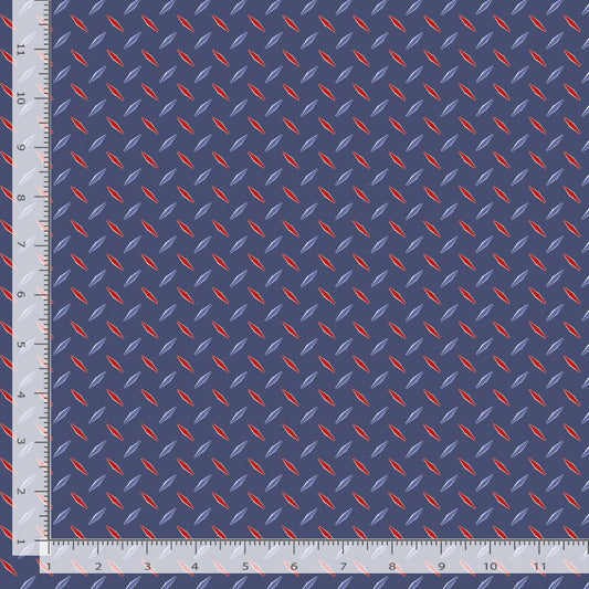 Path to Freedom Diamond Geo Royal Blue The Combat Quilter Timeless Treasures Cotton Fabric TT-CQ-CD3919-ROYAL