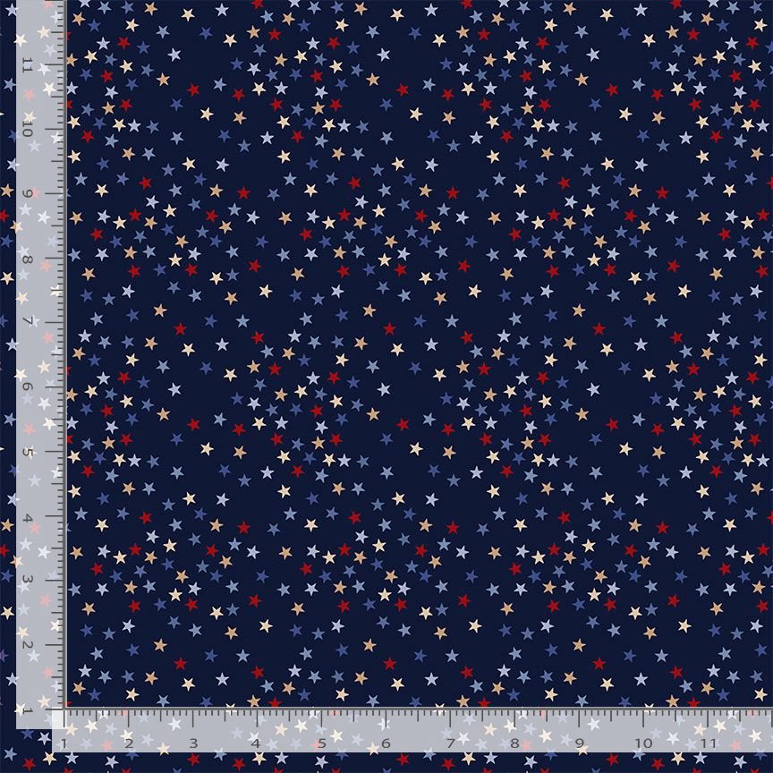 Path to Freedom Stars Admiral Navy Blue The Combat Quilter Timeless Treasures Cotton Fabric TT-CQ-CD3917-ADMIRAL