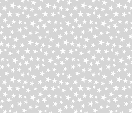 Patriotic Stars Ditsy White Stars Grey David Textiles Cotton Fabric DT-DX-9264-6C-7 White Grey