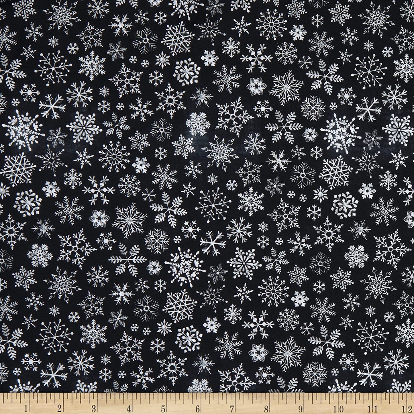 Peace Joy and Love Snowflakes Chalkboard Chalk Art Gail Cadden Timeless Treasures Cotton Fabric