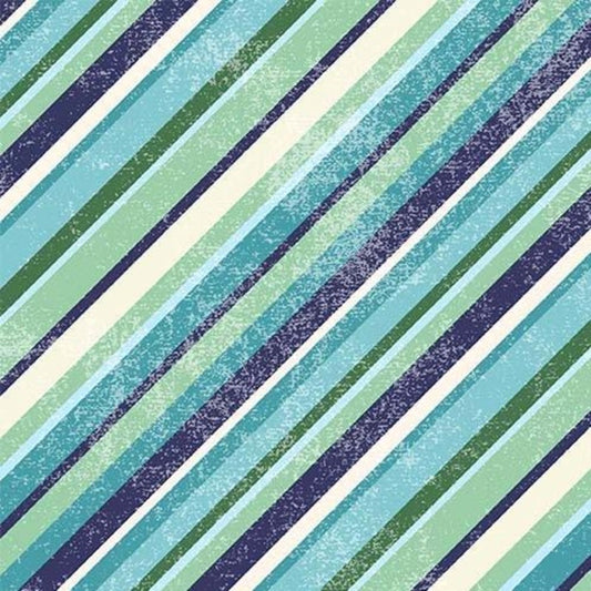 Peace Love Pickleball Stripe Voya Emma Schonenberg Michael Miller Cotton Fabric MM-DDC12127-VOYA-D