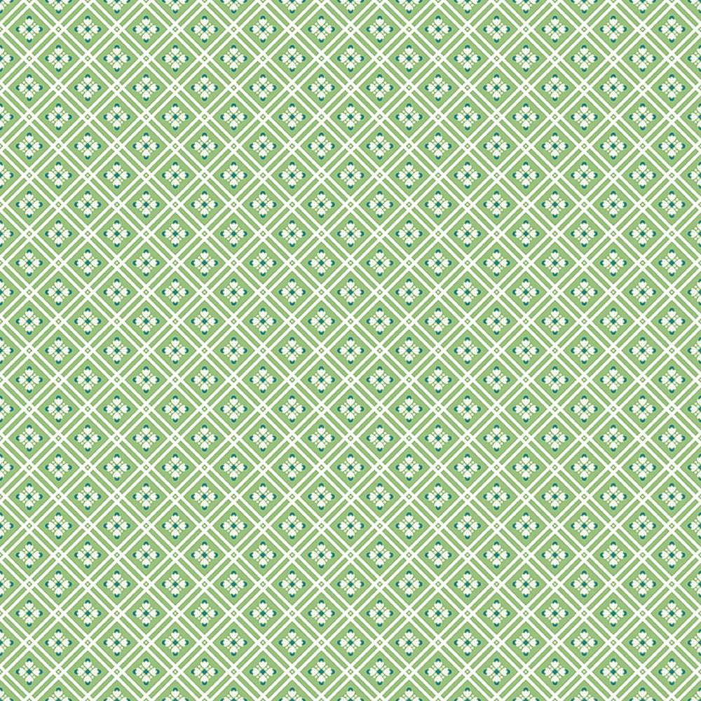 Peach Cobbler Arbor Green Lily Ashbury Riley Blake Designs Cotton Fabric RB-C17426-GREEN