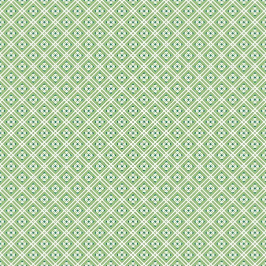 Peach Cobbler Arbor Green Lily Ashbury Riley Blake Designs Cotton Fabric RB-C17426-GREEN