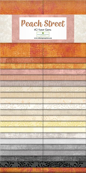 Peach Street 40 Karat Gems 2.5 in Strps Wilmington Prints Cotton Fabric WP-842-156-842