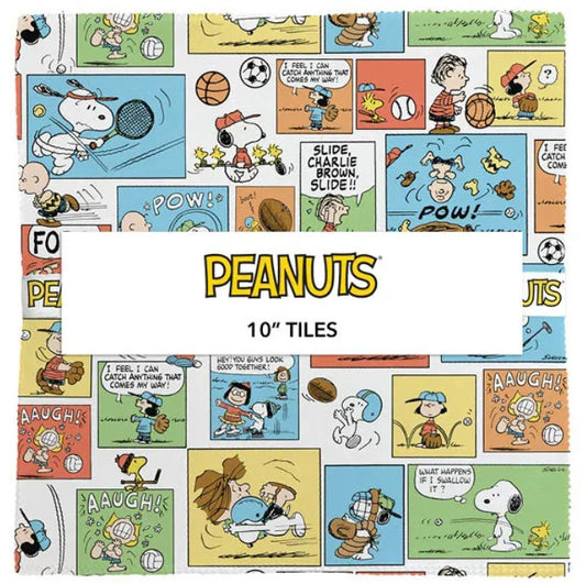 Peanuts 10" Squares 42 pcs Tiles Layer Cake Licensed Northcott Fabrics Cotton Fabric NC-TPEANUTS42-10