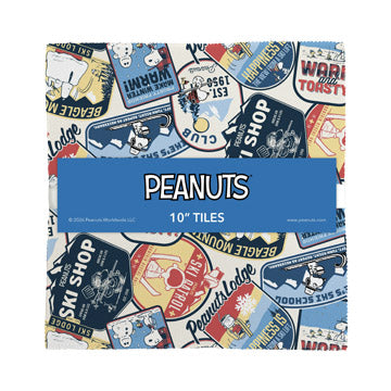 Peanuts Frosty Friends 10" Squares 42pcs Licensed Northcott Cotton Fabric NC-T2PEANUTS42-10