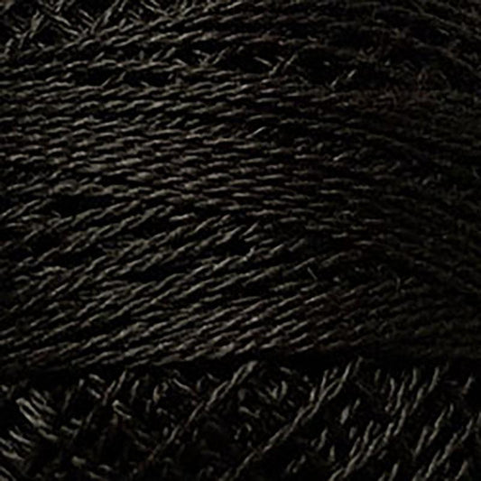 Pearl Cotton Solid 12wt Thread Brown Black Dark Valdani VL-PC12-8123