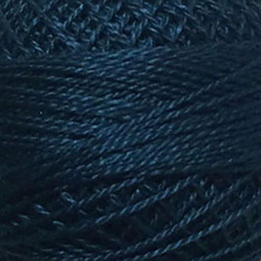 Pearl Cotton Solid 12wt Thread Dark Blue Valdani VL-PC12-042