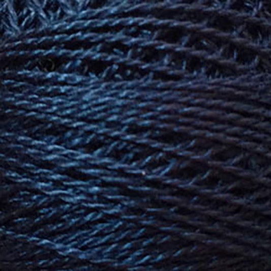 Pearl Cotton Solid 12wt Thread Dark Medium Blue Valdani VL-PC12-872