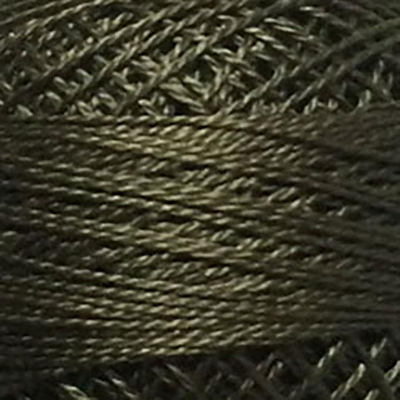 Pearl Cotton Solid 12wt Thread Golden Olive Valdani VL-PC12-195