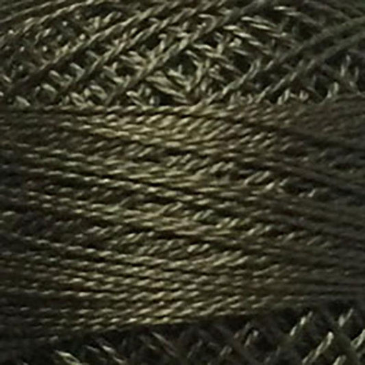 Pearl Cotton Solid 12wt Thread Golden Olive Valdani VL-PC12-195