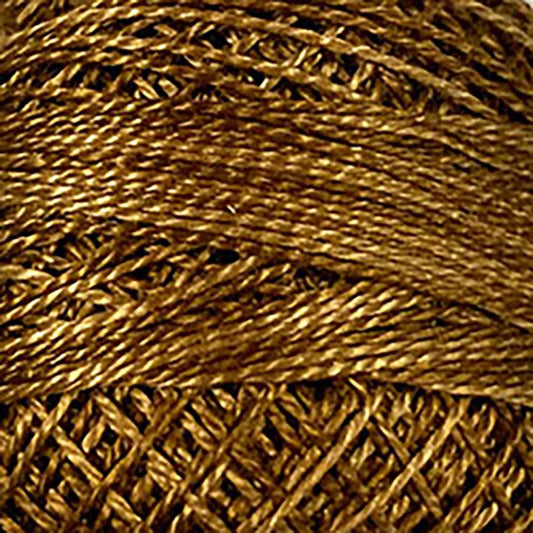 Pearl Cotton Variegated 12wt Thread Dark Antique Gold Valdani VL-PC12-O154