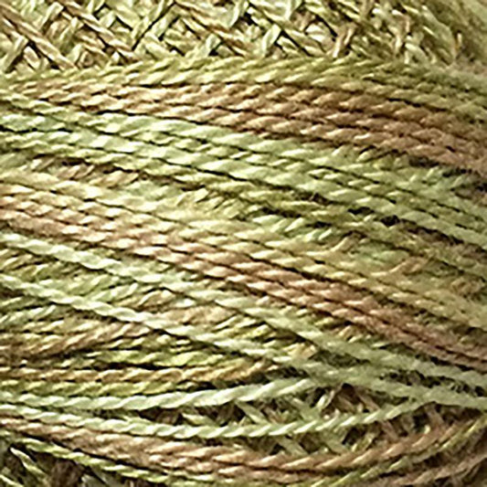 Pearl Cotton Variegated 12wt Thread Spring Leaves Valdani VL-PC12-JP8