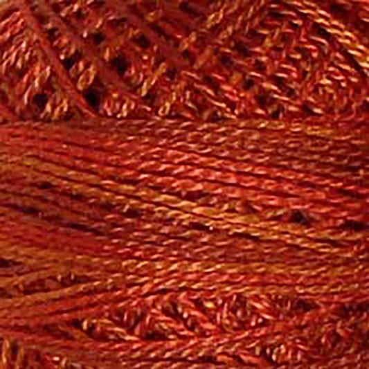Pearl Cotton Variegated 12wt Thread Terracotta Twist Valdani VL-PC12-O510