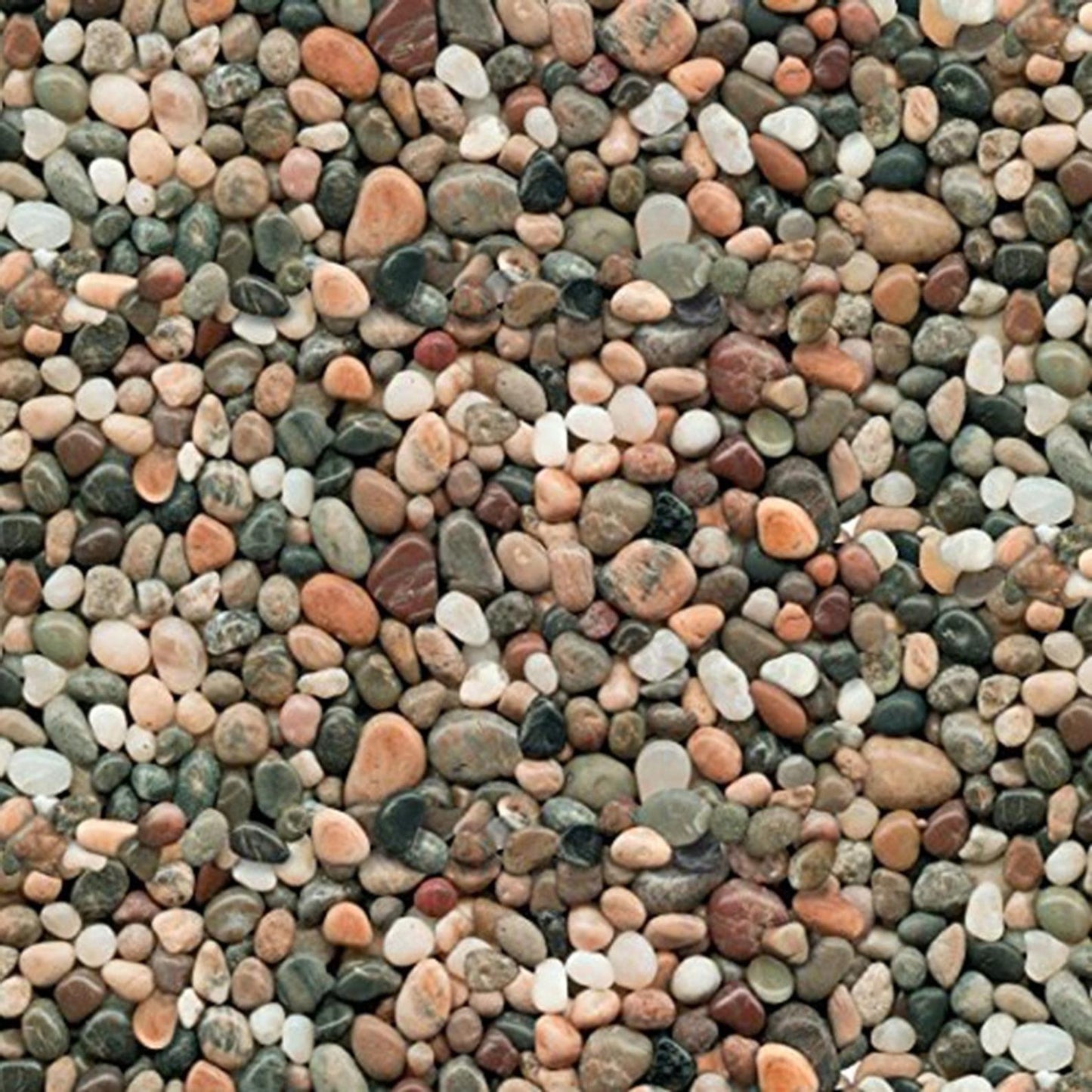 Pebbles Multi-colored River Rocks Landscape Medley Elizabeth's Studio Cotton Fabric