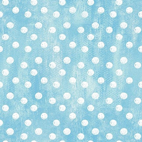 Peek A Boo Bunnies Large Dots Light Blue Haley Bush Henry Glass Cotton Fabric HG-1566-11