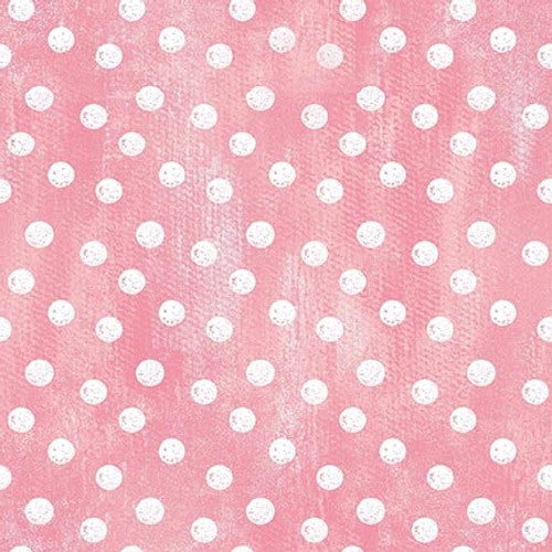Peek A Boo Bunnies Large Dots Pink Haley Bush Henry Glass Cotton Fabric HG-1566-22