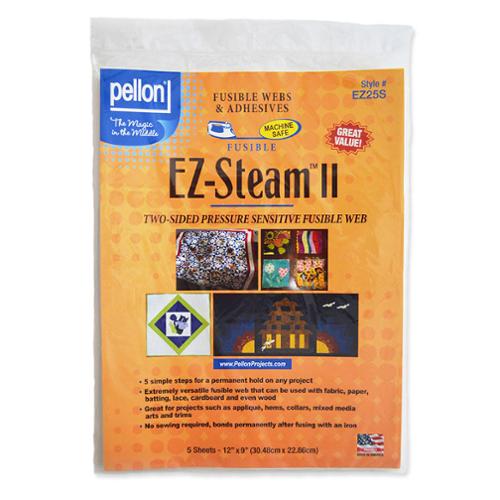 Pellon EZ Steam II 12"x9" 5ct Fusible Web Paper Backing Pellon PELLON-EZ25S